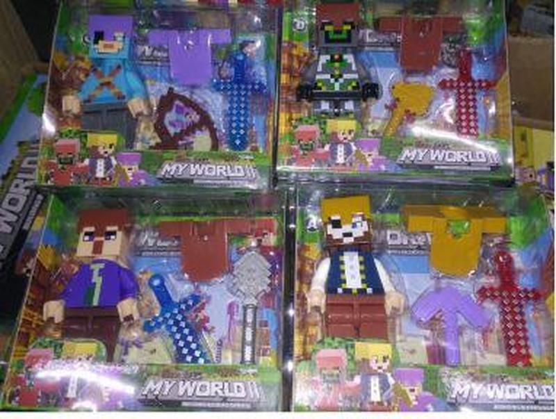 Майнкрафт minecraft герої герої 19-22 фігурки героїв майнкрафт — цена ...