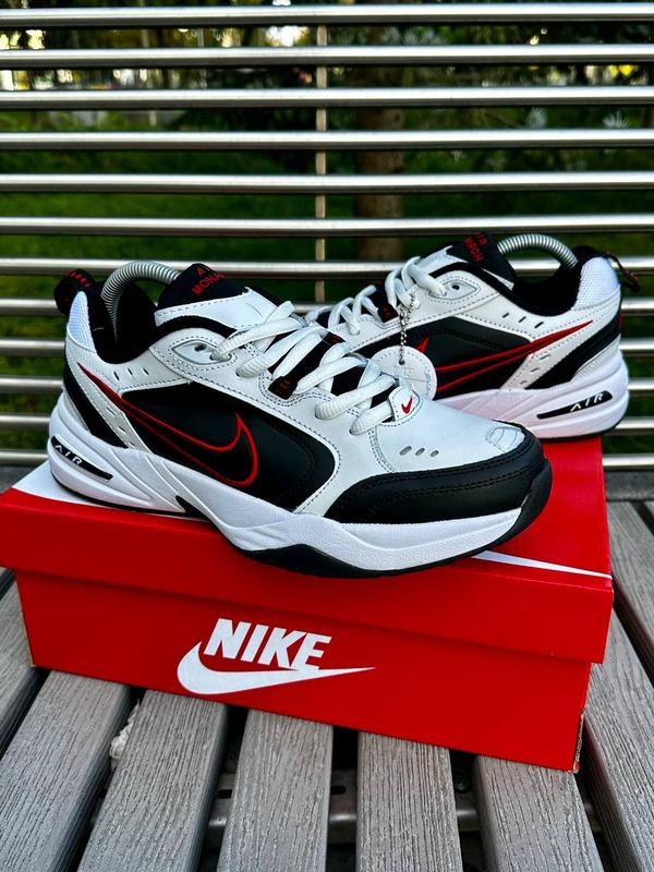 Мужские черно-белые кожаные кроссовки в стиле nike air monarch iv 🆕 ...