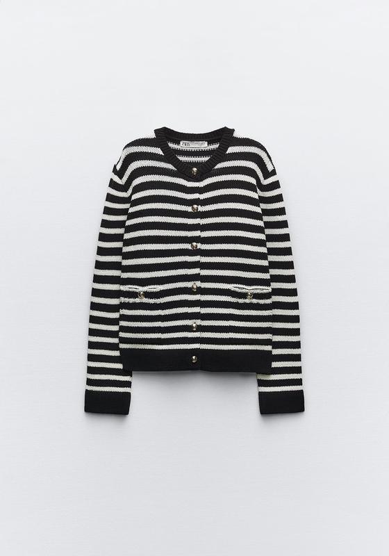 Zara кардиган кофта зара в смужку — ціна 1699 грн у каталозі Кардигани ...