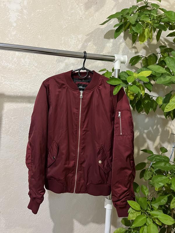 Женский бомбер утепленный / женская куртка бомбер бордовый / бордовый ...