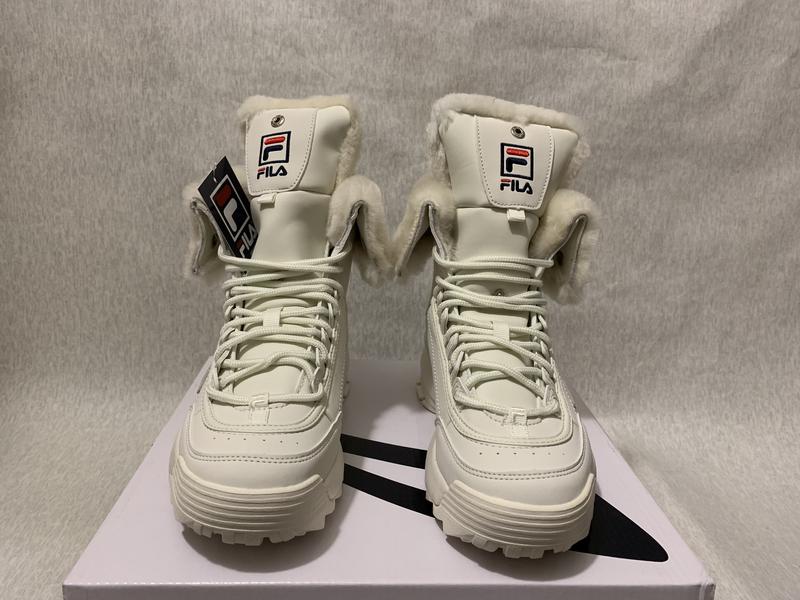 fila disruptor shearling boots