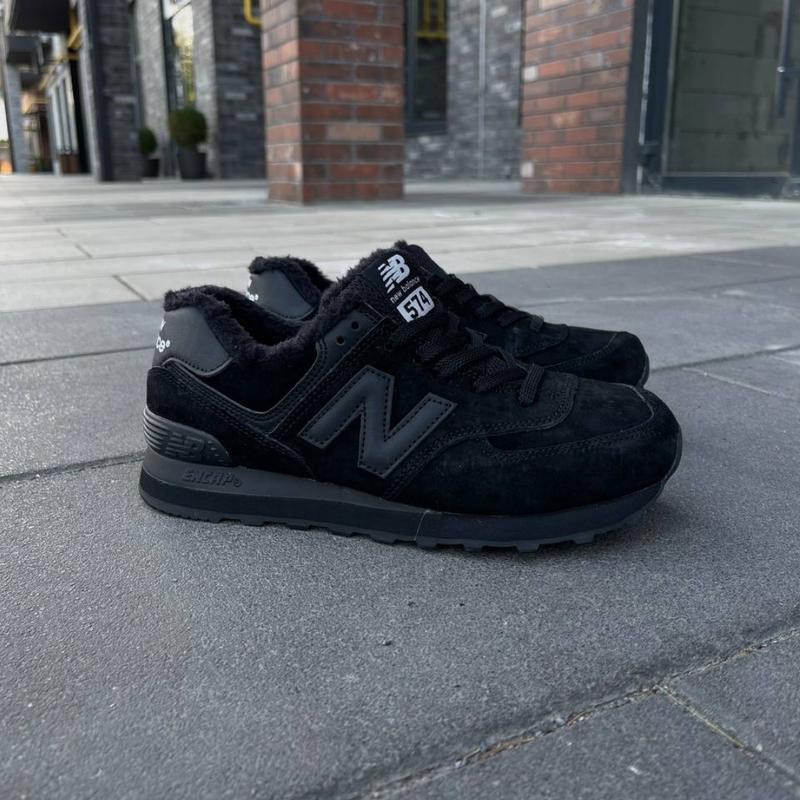 new balance 574 black fur 2550 136082232 New Balance SUF