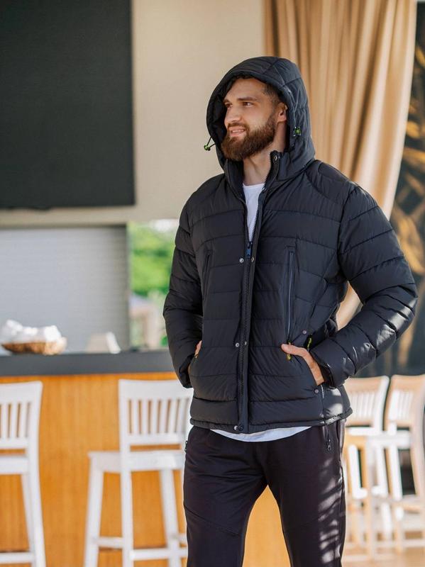 Зимняя мужская теплая короткая куртка холлофайбер — цена 1621 грн в ...