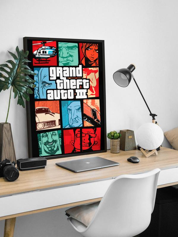 Постер игры gta 3 / гта 3 / grand theft auto 3 — цена 70 грн в каталоге ...
