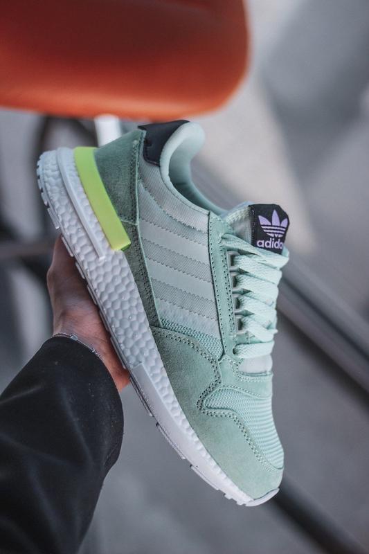 😻adidas zx mint😻женские кроссовки адидас мятного цвета — цена