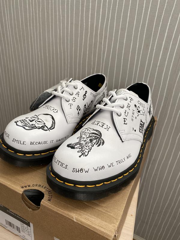 dr martens 1461 scribble