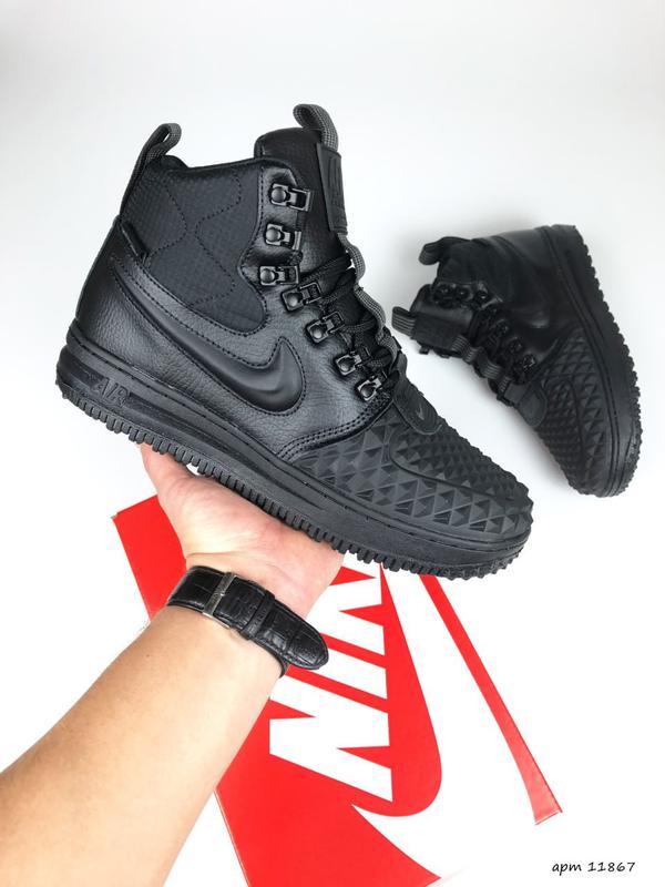 Nike lunar force 1 duckboot 2024 all black