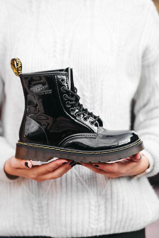 Женские ботинки dr. martens patent доктор мартинс — цена 1399 грн в ...