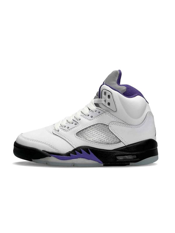 Jordan 5s sale black and purple