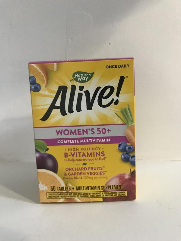 Витамины и минералы для женщин 50+ nature’s way, alive! “women's 50 ...