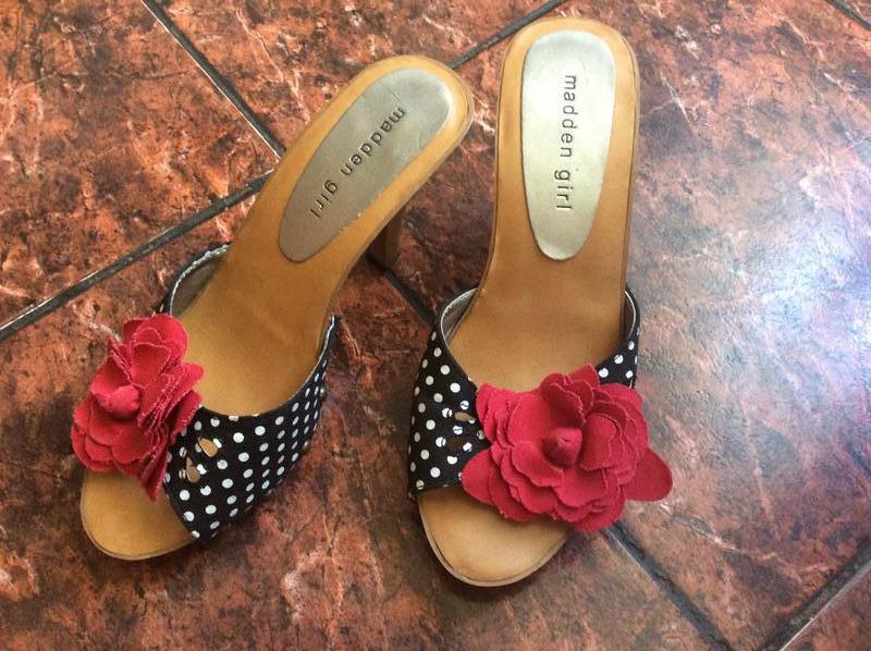 Steve madden босоножки в горошек — цена 220 грн в каталоге Босоножки ...