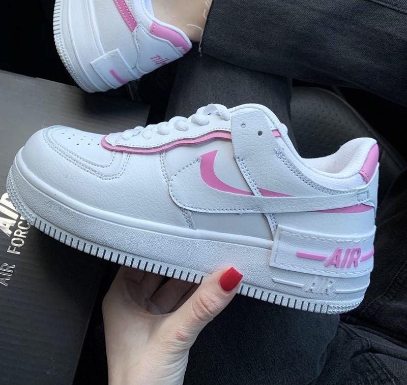 nike shadow white pink