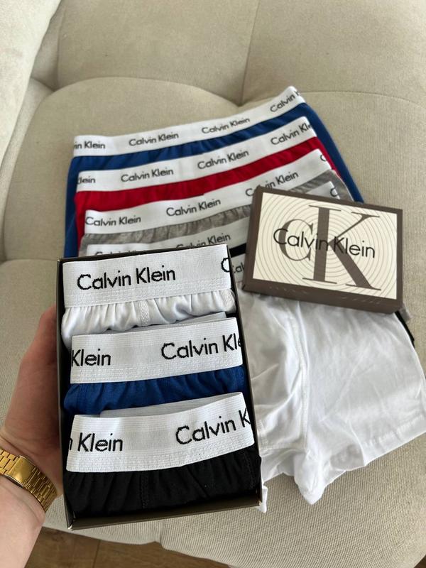 Подарочный набор мужских трусов боксеров calvin klein келвин кляйн 3 ...
