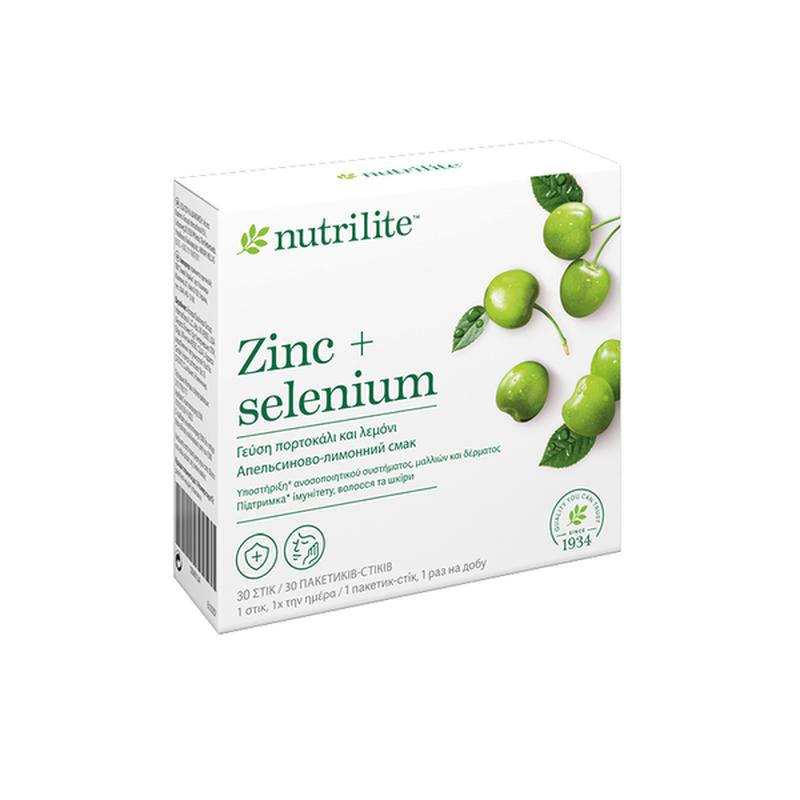 Цинк + селен nutrilite (30 пакетиков-стиков) нутрилайт амвей эмвей ...