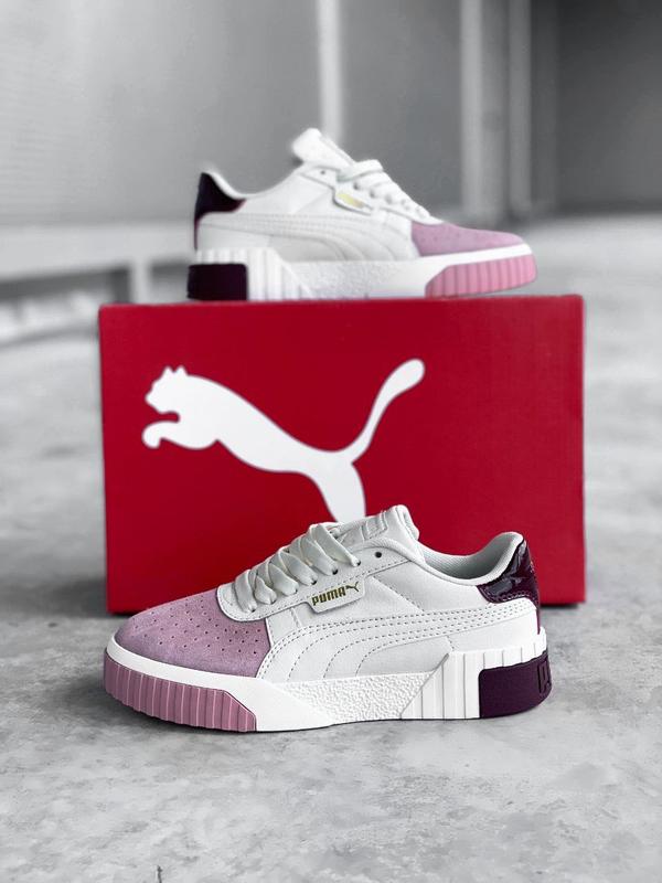 Кроссовки puma cali женские кожаные пума белые кросівки пума калі спорт ...