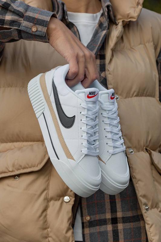 Nike court legacy lift, женские кроссовки светлый найк, кроссовки найс ...