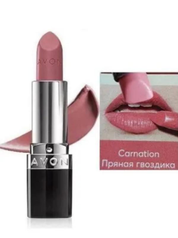 Увлажняющая кремовая губная помада «ультра» avon 3,6 г оттенок пряная ...