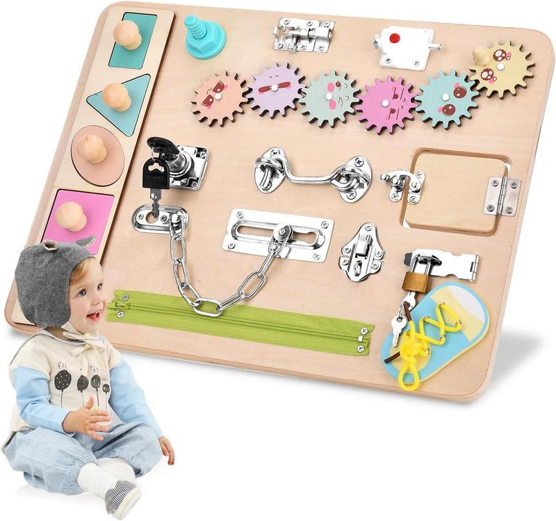 Seaan busy board доска для занятий монтессори для детей 1, 2, 3, 4 лет ...