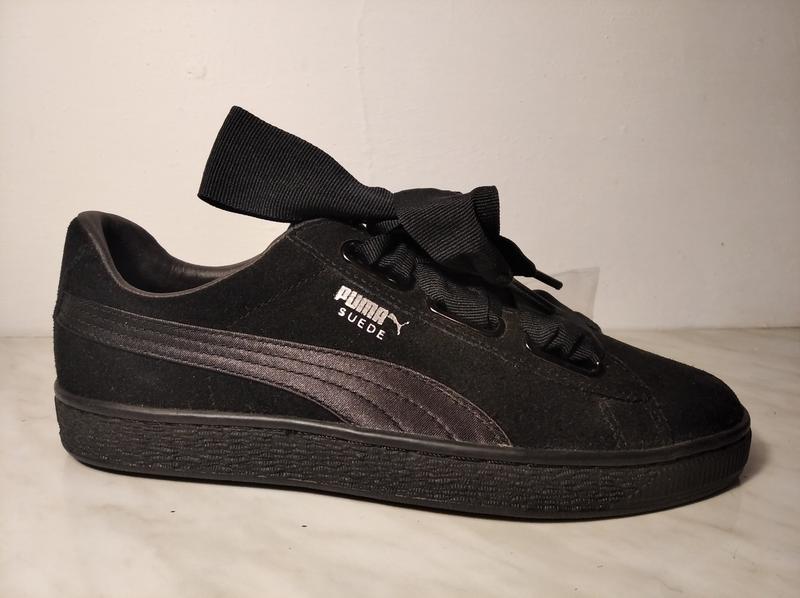 puma suede heart ep black