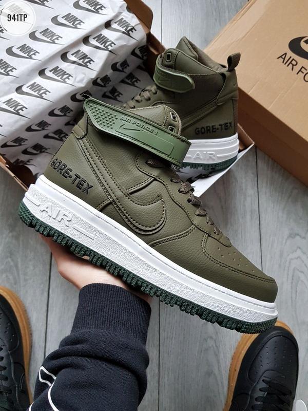 Nike air force 1 gore tex high green best sale