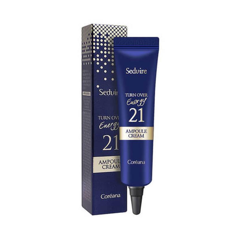 Антивозрастной ампульный крем coreana seduire turn over energy 21