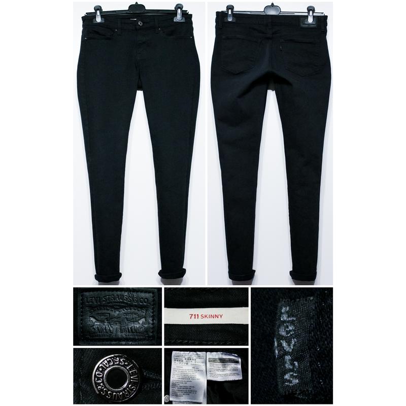 Levi's 711 black discount