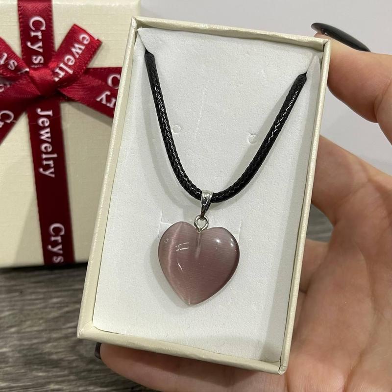 Подарок девушке натуральный камень улексит сиреневый кошачий глаз кулон ...