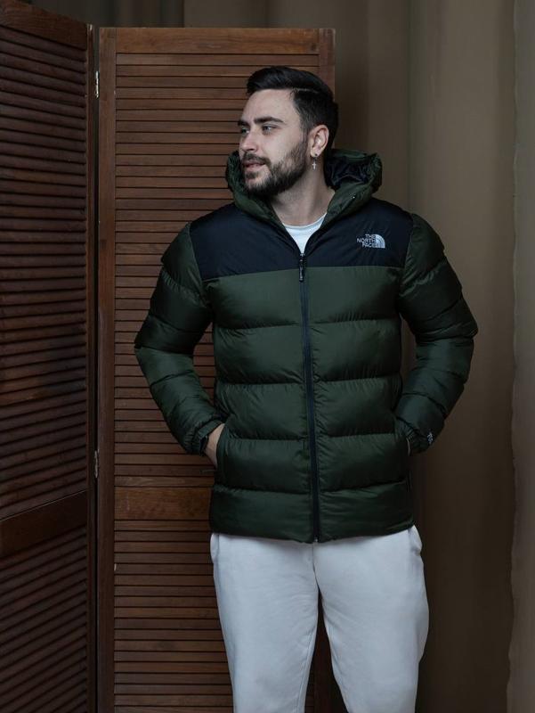 North face bomber jacket green sale