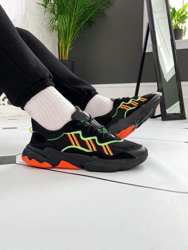 ozweego black green orange