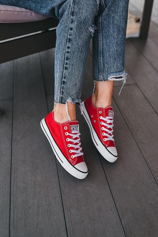 Converse all sale star red black