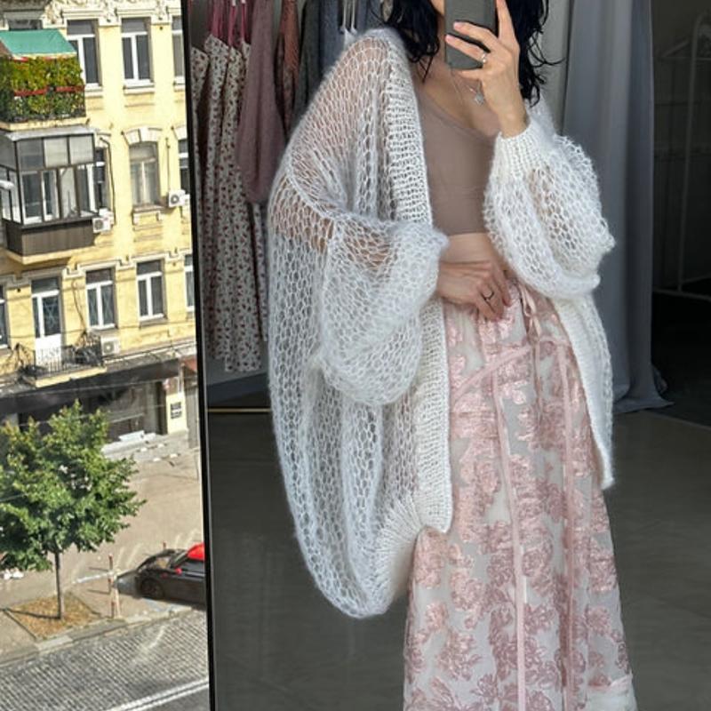 Кардиган хмаринка , кардиган паутинка, кардиган из мохера — ціна 1400 ...