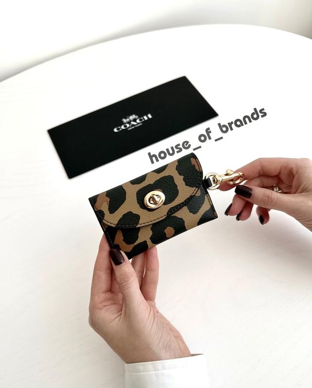 Coach turnlock card case wallet 2800