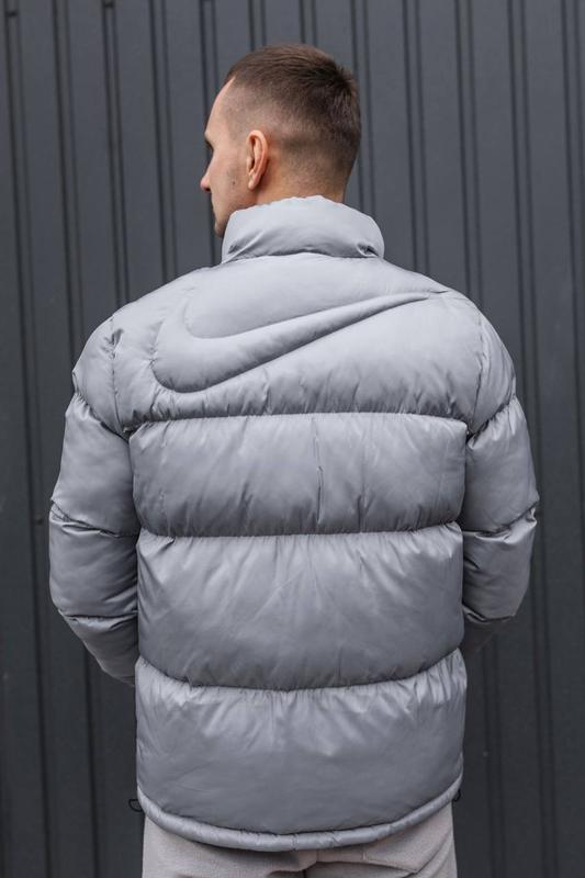 Зимняя серая куртка пуховик nike nocta серая мужская куртка на зиму ...