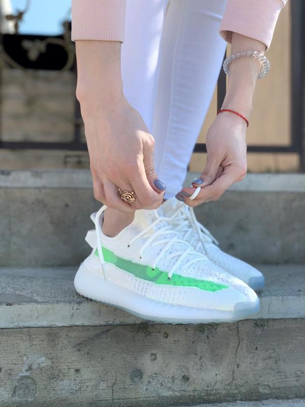 yeezy 350 white green