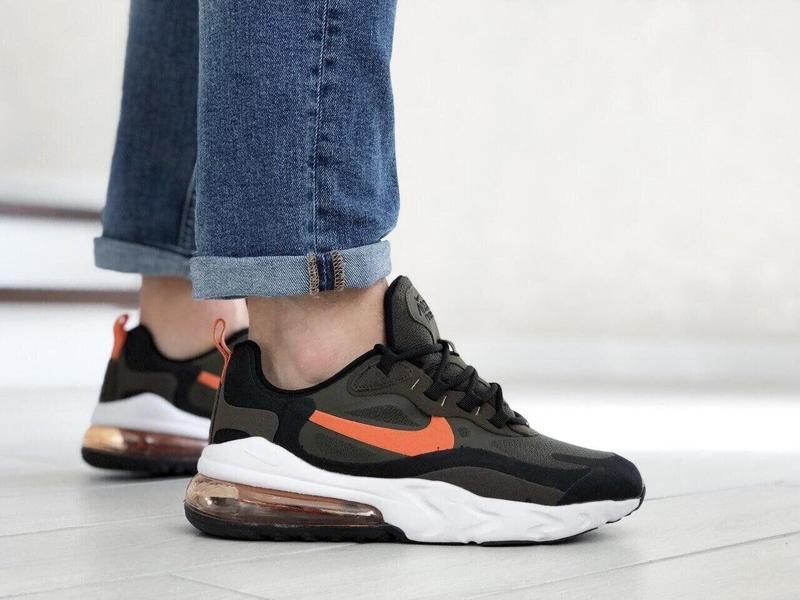 Кроссовки мужские nike air max 270 react, зеленые, найк аир макс реакт ...