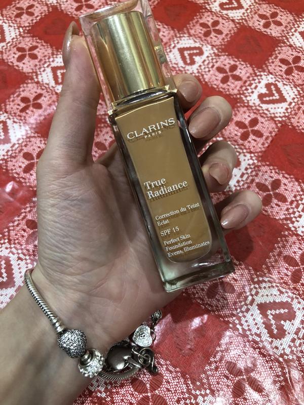 Тональная основа{крем} оригинал clarins true radiance spf15 {113 ...