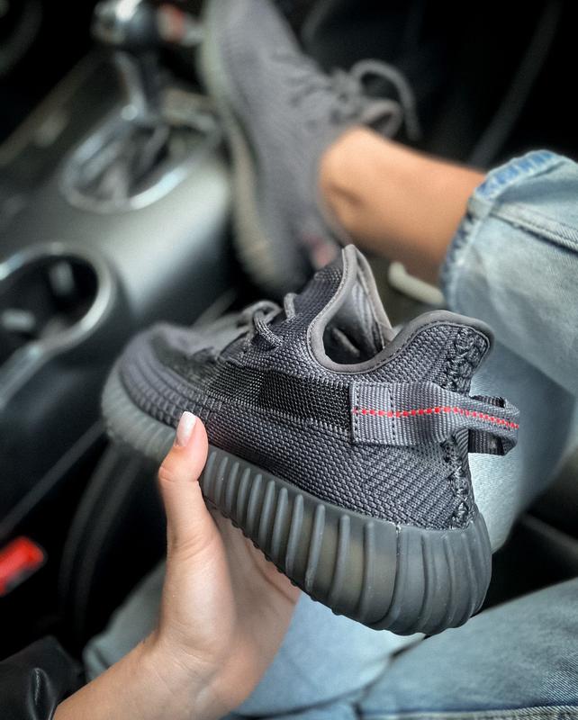 Adidas yeezy boost 350 v2 black reflective laces — купити в