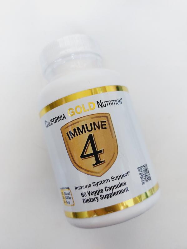 Immune 4, засіб для зміцнення імунітету, 60 вегетаріанських капсул ...