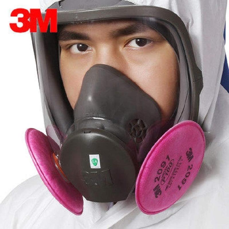 9в1 маска полнолицевая 3m 6800 + фильтра usa респиратор противогаз ...
