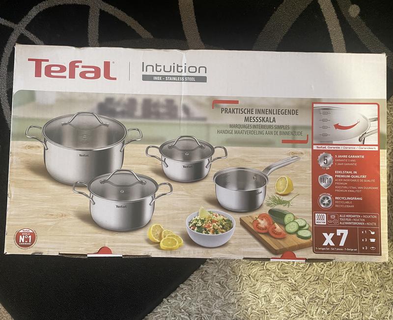 Tefal intuition 7 предметів набір каструль тефаль для всіх типів плит ...