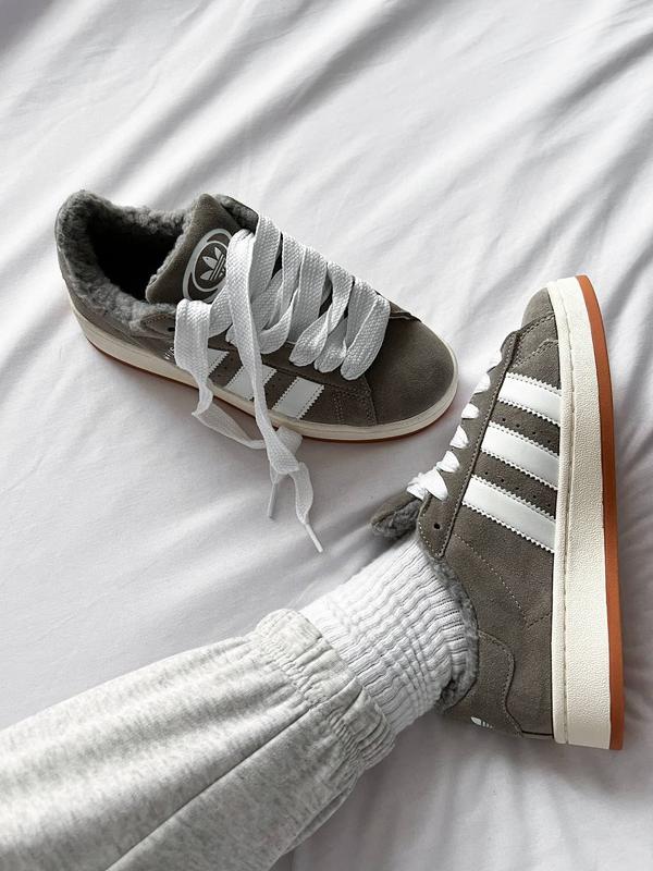 Зимние кроссовки adidas campus 00s gray мех — цена 2600 грн в каталоге ...