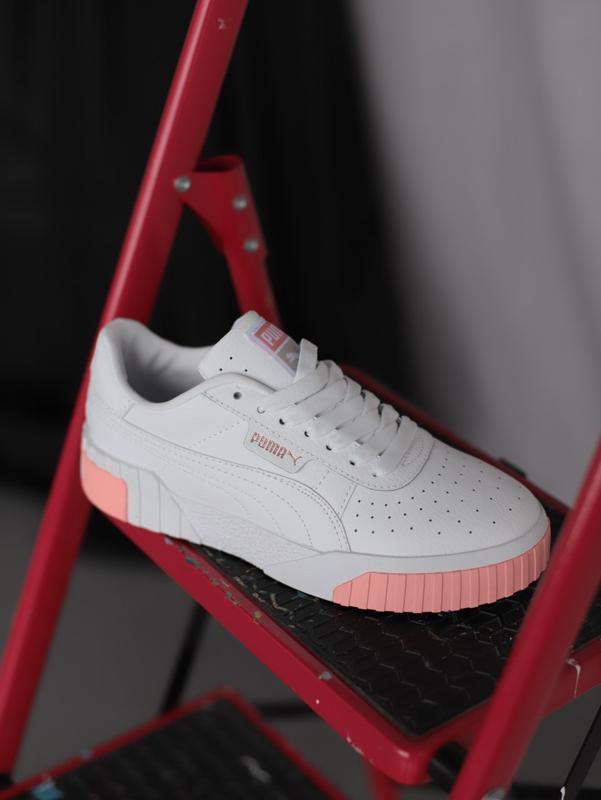 Puma cali white pink