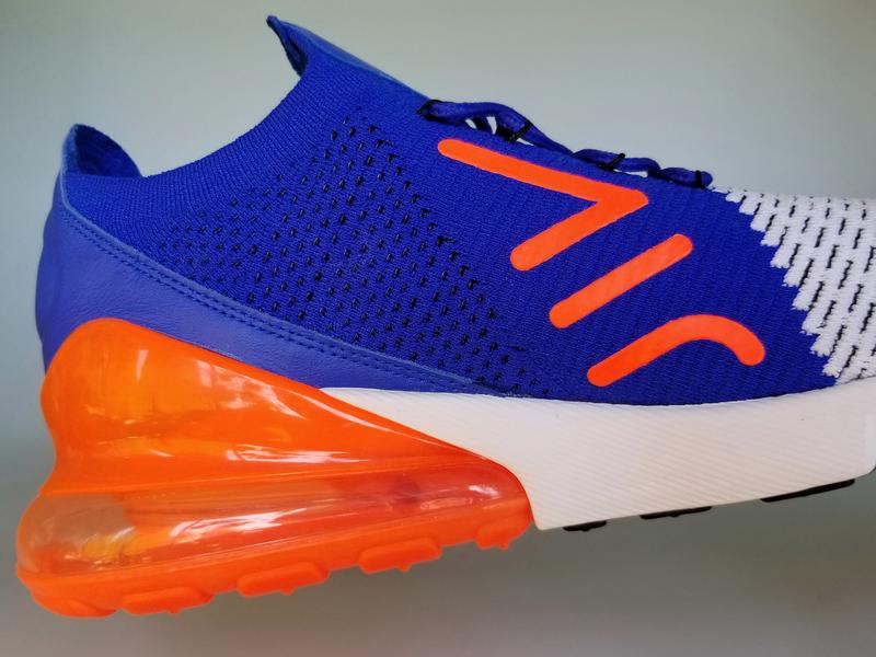 nike air max 270 flyknit racer blue total crimson