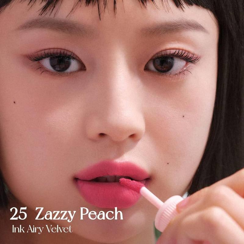 Стойкий тинт для для губ peripera ink airy velvet #25 zazzy peach 4 гр ...