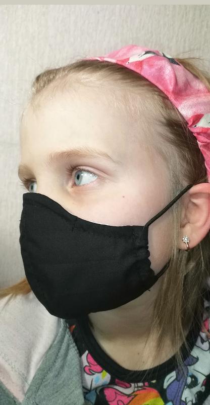 Chernaya Detskaya Maska Dlya Lica Mnogorazovaya Trehslojna S Hlopka Cena 50 Grn 35663393 Kupit Po Dostupnoj Cene Ukraina Shafa