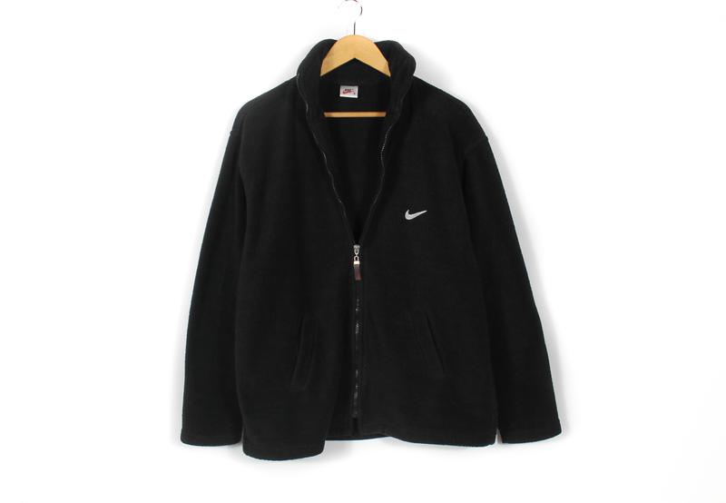 Nike винтажная черная флиска размер s-m — цена 450 грн в каталоге Кофты ...