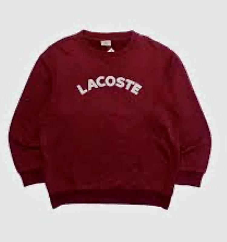 Lacoste sweatshirt big logo hotsell