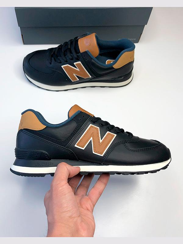 Кожаные new balance 574 мужские кроссовки оригинал новые чоловічі ...