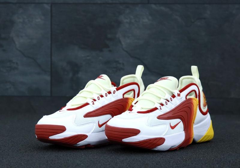 nike zoom orange blanche