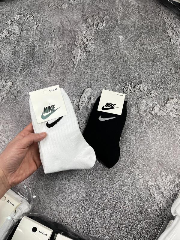 Nike мужские носки,размеры 41/45,белые и чёрные — цена 23 грн в ...